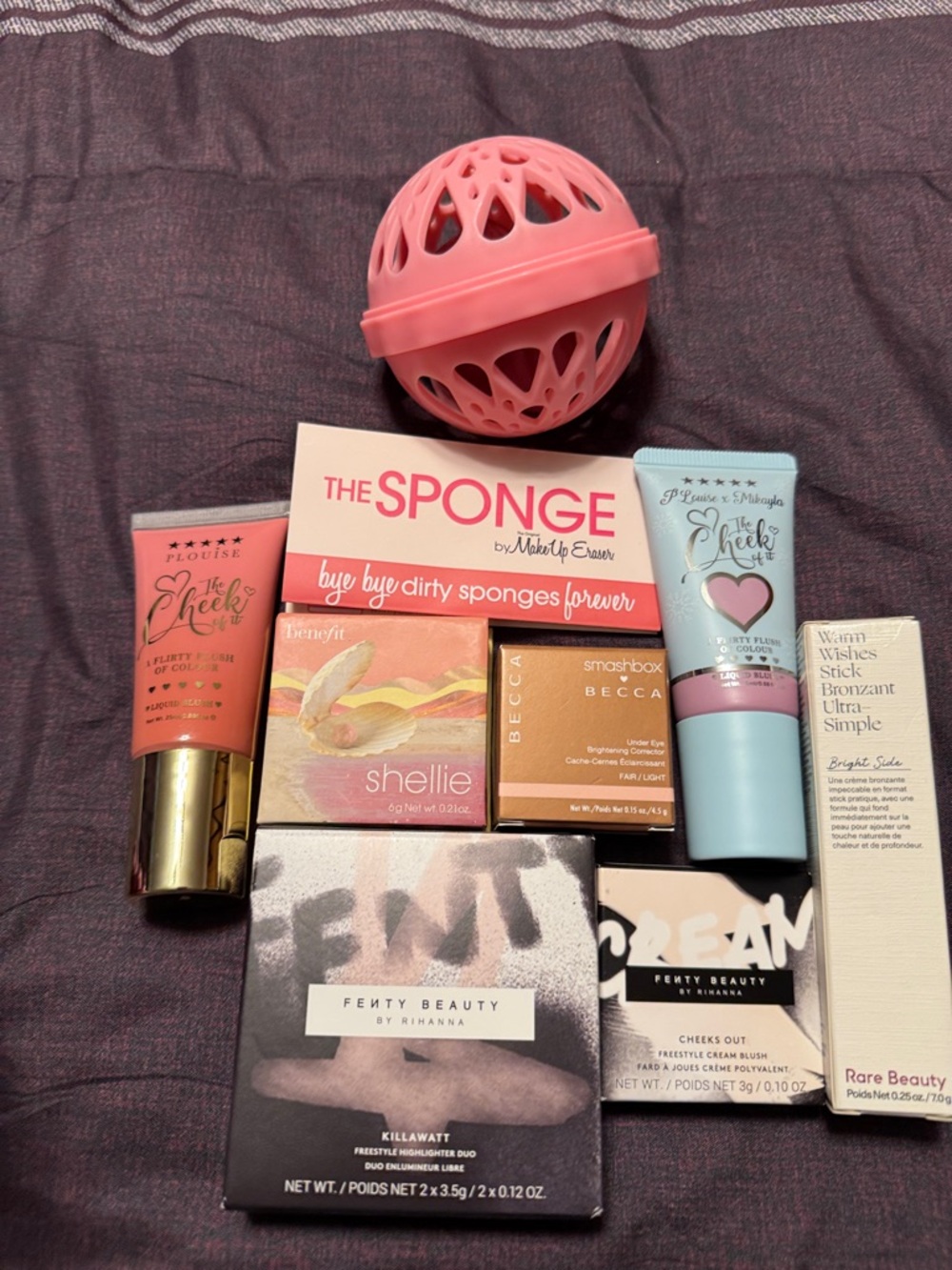 Fenty Beauty, Benefit, Becca, Rare Beauty and more 8 piece bundle